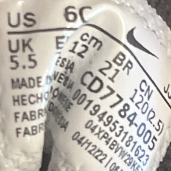 NIKE Kids Court Borough Mid 2 Black/Sunset Pulse-White Pink Size 12 - Picture 5 of 9